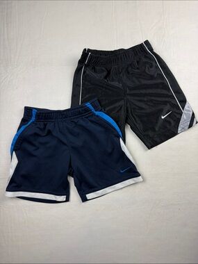 Nike Kids Athletic Shorts Bundle Black Navy Elastic Waist Size 4T